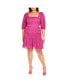 Фото #1 товара Plus Size Priscilla Lace Dress