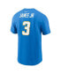 Фото #2 товара Men's Derwin James Jr. Powder Blue Los Angeles Chargers Player Name & Number T-shirt