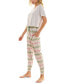 Фото #10 товара Women's Printed Drawstring Jogger Pajama Pants