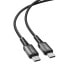 Фото #2 товара Kabel przewód w oplocie USB-C 60W 20V 3A 1.2m czarny