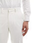 ASOS DESIGN wide fit suit trousers in white