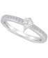 ფოტო #1 პროდუქტის Diamond Pear Engagement Ring (1/2 ct. t.w.) in 14k Gold