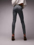 Topshop high rise Jamie jeans in dirty green