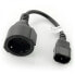 Фото #1 товара Power cable adapter IEC - Schuko (F) for UPS 20cm - black