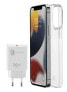 Фото #2 товара Cellularline STARTER KIT - iPhone 13, Cover, Apple, iPhone 13, 15.5 cm (6.1"), Transparent, White