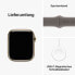 Apple Watch Series 9 Edelstahl Gold"Gold 45 mm S/M (140-190 mm Umfang) Tonbraun GPS + Cellular