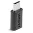 Фото #7 товара Lindy USB 2.0 Type C to Micro-B Adapter - USB-C - Micro-B - Black