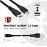 Фото #3 товара Club 3D Mini HDMI™ to HDMI™ 2.0 4K60Hz Cable 1M / 3.28Ft - 1 m - HDMI Type C (Mini) - HDMI Type A (Standard) - 18 Gbit/s - Black
