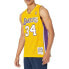 Фото #1 товара Mitchell & Ness Los Angeles Lakers NBA Swingman Home Jersey Lakers 99 Shaquille O`Neal SMJYGS18179-LALLTGD99SON