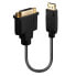 Фото #2 товара Lindy DisplayPort 1.2 to DVI Converter, 0.15 m, DisplayPort, DVI-D, Male, Female, Gold