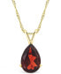 ფოტო #1 პროდუქტის Garnet (3-1/3 ct. t.w.) Pendant Necklace in 14K Yellow Gold