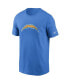 Фото #3 товара Men's Powder Blue Los Angeles Chargers Primary Logo T-shirt