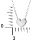ფოტო #4 პროდუქტის Polished Heart 18" Pendant Necklace in 18k Gold-Plated Sterling Silver, Created for Macy's