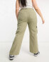 Фото #6 товара Yours straight leg cargo jean in khaki