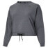 Puma Train French Terry Crew Neck Long Sleeve Sweatshirt Womens Grey 522612-03