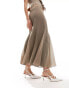 Фото #3 товара Lioness chiffon pleated midaxi skirt co-ord in taupe