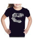 ფოტო #1 პროდუქტის Girls Word Art T-shirt - TREX