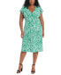 ფოტო #1 პროდუქტის Plus Size Printed Fit & Flare Dress