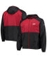 Фото #1 товара Men's Black, Cardinal Arkansas Razorbacks Flash Forward Hoodie Full-Zip Lightweight Windbreaker