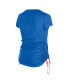 ფოტო #2 პროდუქტის Women's Royal Buffalo Bills Ruched Side T-Shirt