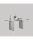 Фото #2 товара 12mm Sintered Stone Dining Table with Stainless Steel Base