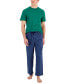 ფოტო #1 პროდუქტის Men's 2-Pc. Solid T-Shirt & Golf Ball-Print Pajama Pants Set, Created for Macy's