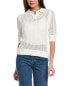 Crystal Kobe Polo Sweater Women's White Xl