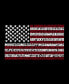 Women's 50 States USA Flag Word Art V-neck T-shirt