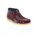 Фото #3 товара Clarks Wallabee Boot 26168826 Mens Red Suede Lace Up Chukkas Boots