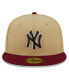 Фото #2 товара Головной убор бейсболка New Era New York Yankees 59FIFTY, цвета золото и кардинал