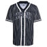 KARL KANI Varsity Striped Baseball short sleeve v neck T-shirt
