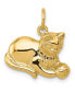 ფოტო #1 პროდუქტის Cat Charm in 14k Yellow Gold