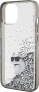 Фото #6 товара Karl Lagerfeld Karl Lagerfeld KLHCP15SLKCNSK iPhone 15 6.1" transparent hardcase Liquid Glitter Choupette