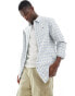 Tommy Jeans regular oxford check shirt in off white