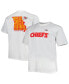 Фото #2 товара Men's White Kansas City Chiefs Big and Tall Hometown Collection Hot Shot T-shirt
