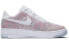 Nike Air Force 1 Flyknit Low 防滑耐磨 低帮 板鞋 女款 白粉 / Кроссовки Nike Air Force 1 Flyknit Low 820256-102