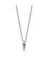 Chisel brushed Arrow Head Pendant on a Box Chain Necklace