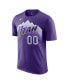 Фото #3 товара Men's Jordan Clarkson Purple Utah Jazz 2023/24 City Edition Name and Number T-shirt