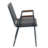 Фото #1 товара Hercules Series Heavy Duty Gray Fabric Stack Chair With Arms