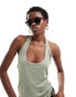 Фото #3 товара Weekday Spy round sunglasses in green exclusive to ASOS