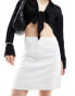 Фото #1 товара Selected Femme linen touch skirt in white