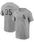 Men's Frank Thomas Gray Chicago White Sox Cooperstown Collection Name and Number T-shirt