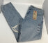 Фото #5 товара Levi's 512 Slim Taper Ripped Distressed Stretch Blue Jeans Men's Size 32x34 New