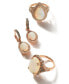 ფოტო #4 პროდუქტის Chocolatier® Neopolitan Opal™ (2-3/8 ct. t.w.) and Diamond (5/8 ct. t.w.) Drop Earrings in 14K Rose Gold