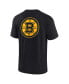 Фото #3 товара Men's and Women's Black Boston Bruins Super Soft Short Sleeve T-shirt