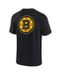 Men's and Women's Black Boston Bruins Super Soft Short Sleeve T-shirt