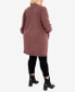 Фото #8 товара Plus Size Leona Long Sleeve Cardigan Sweater