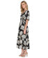 ფოტო #4 პროდუქტის Women's Cotton Tie-Neck Dress