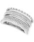 ფოტო #1 პროდუქტის Diamond Multirow Statement Ring (1 ct. t.w.) in 10k White Gold