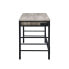 Disho Built-In USB Port Writing Desk, Light Weathered Oak